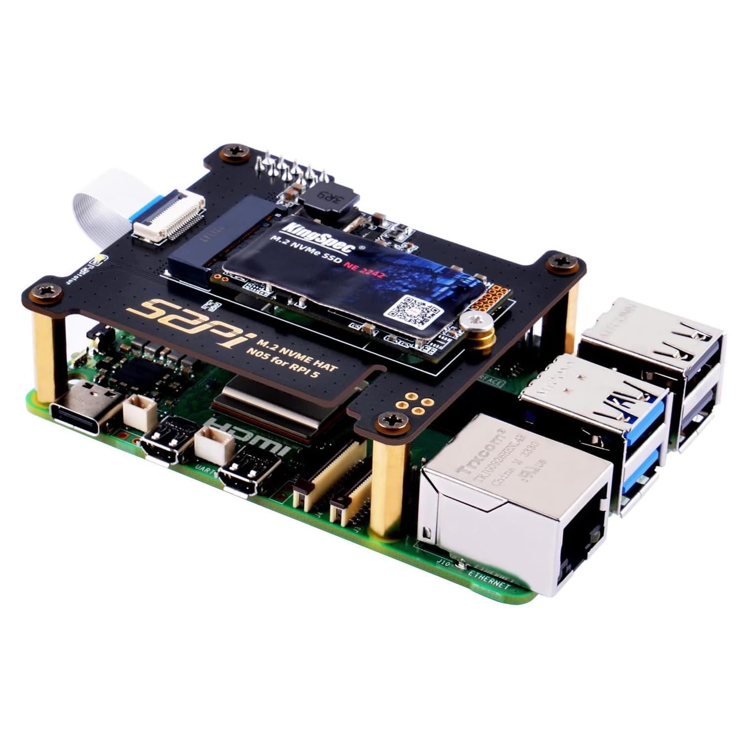 Adaptador M.2 NVMe a PCIe GeeekPi N05 para Raspberry Pi 5