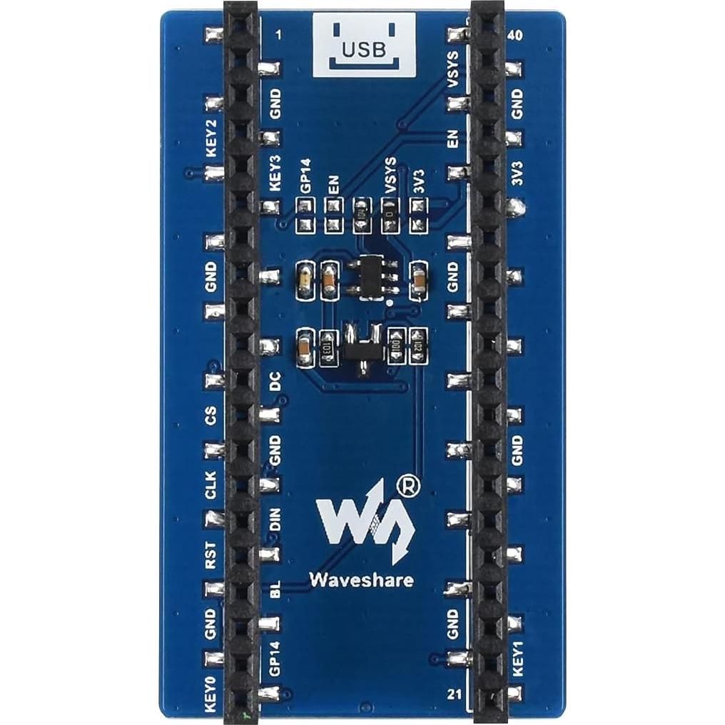 Módulo LCD 1.44" Waveshare para Raspberry Pi Pico 128x128 RGB
