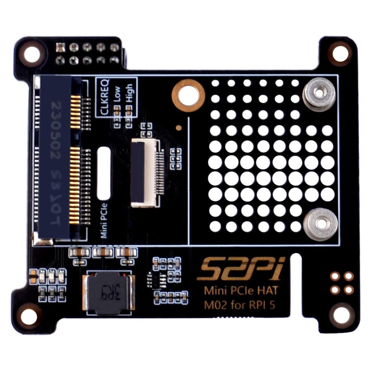 Adaptador Mini PCIe GeeekPi HAT M02 para Raspberry Pi 5