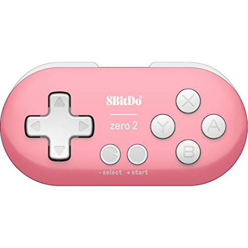Controlador Bluetooth Mini 8Bitdo Zero 2 Rosa para Switch y PC