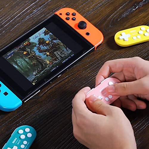 Controlador Bluetooth Mini 8Bitdo Zero 2 Rosa para Switch y PC