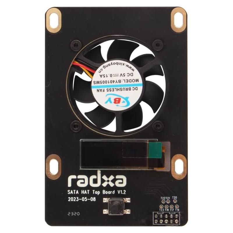 Placa Superior Radxa Penta SATA HAT con Pantalla OLED