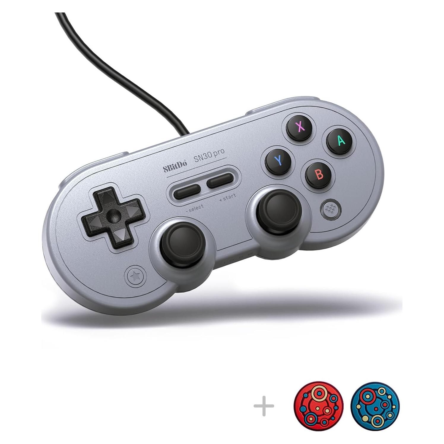 Controlador USB con cable 8Bitdo SN30 Pro para Switch y PC