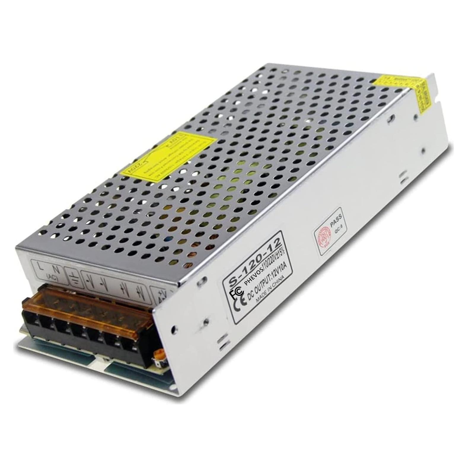 Adaptador de Transformador PHEVOS 12V 20A 250W para CCTV y LED