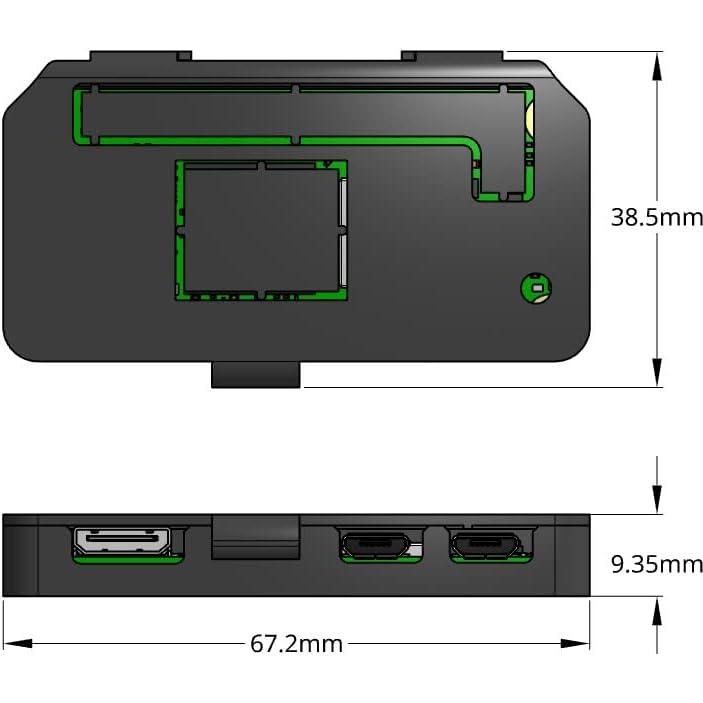 Funda Protectora Compacta Genérica para Raspberry Pi Zero - Fibra de Carbono