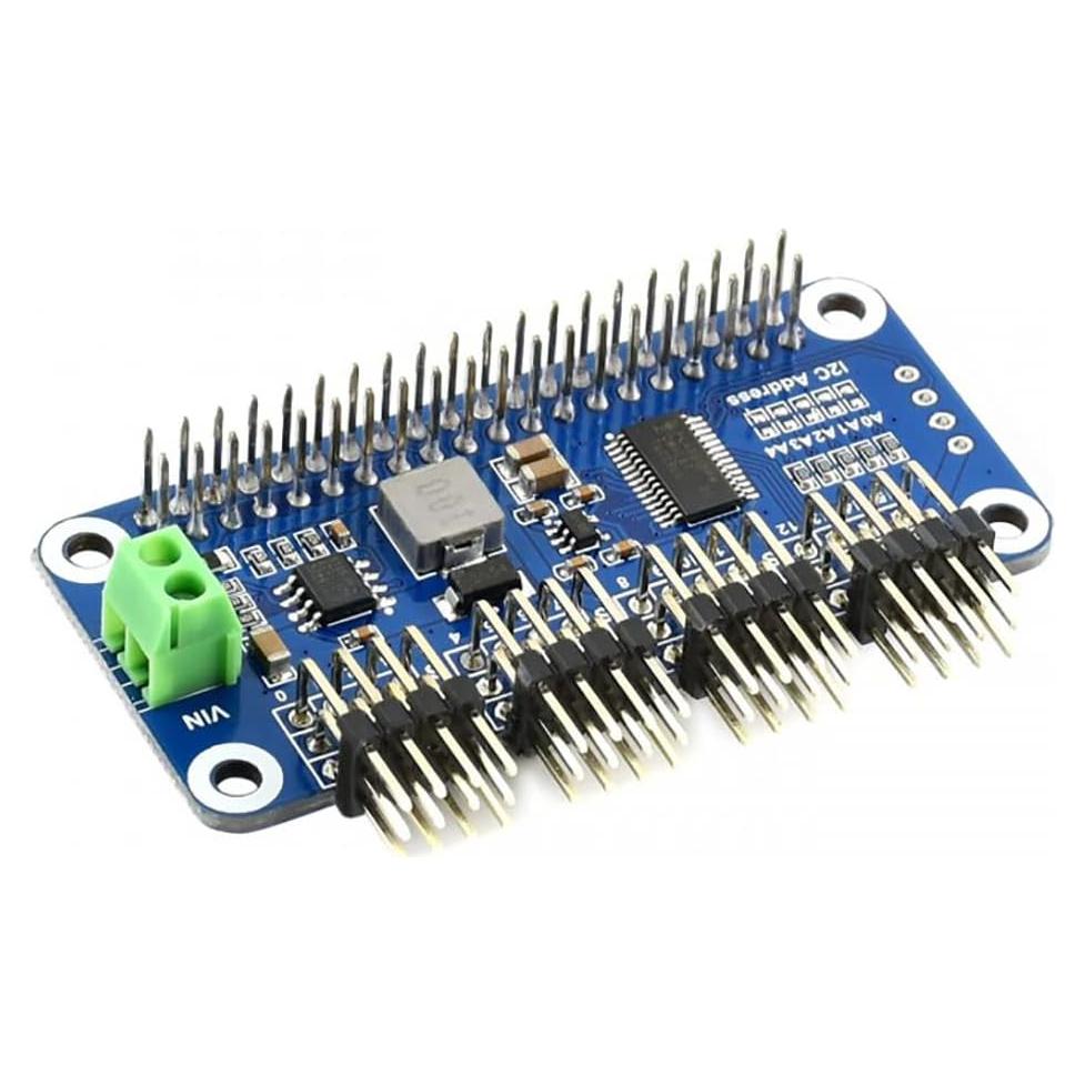 Controlador de Servo HAT Coolwell para Raspberry Pi 16 Canales I2C