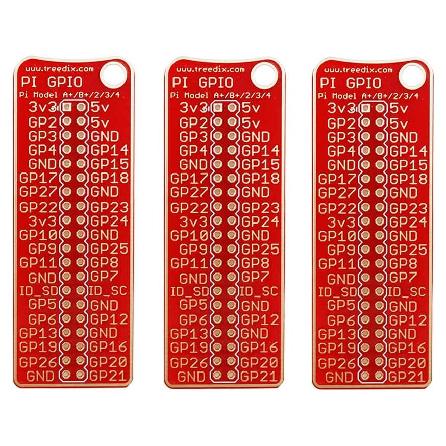 Tablero de referencia GPIO Treedix 3 piezas para Raspberry Pi