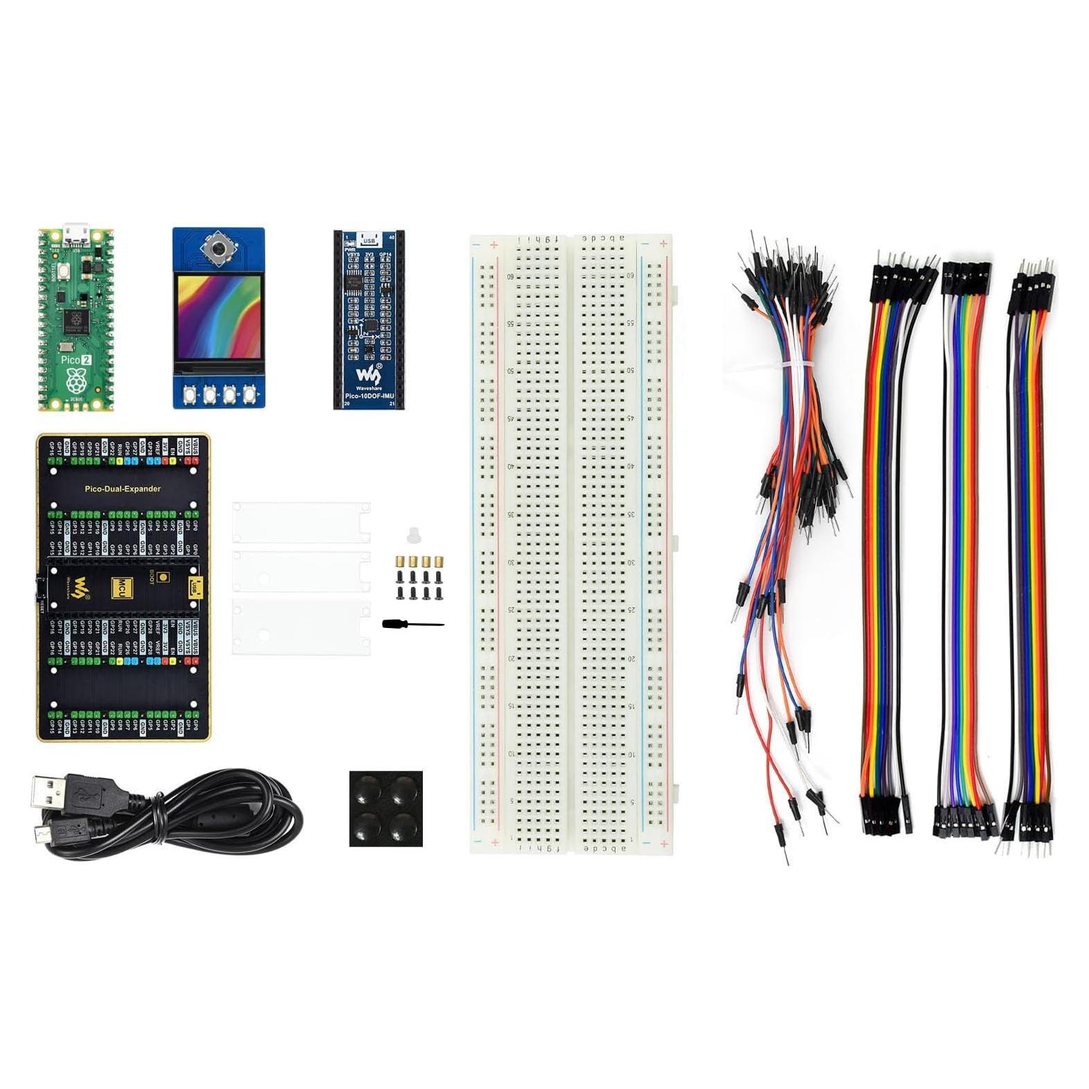 Kit de Evaluación Waveshare Raspberry Pi Pico 2 - Doble Núcleo