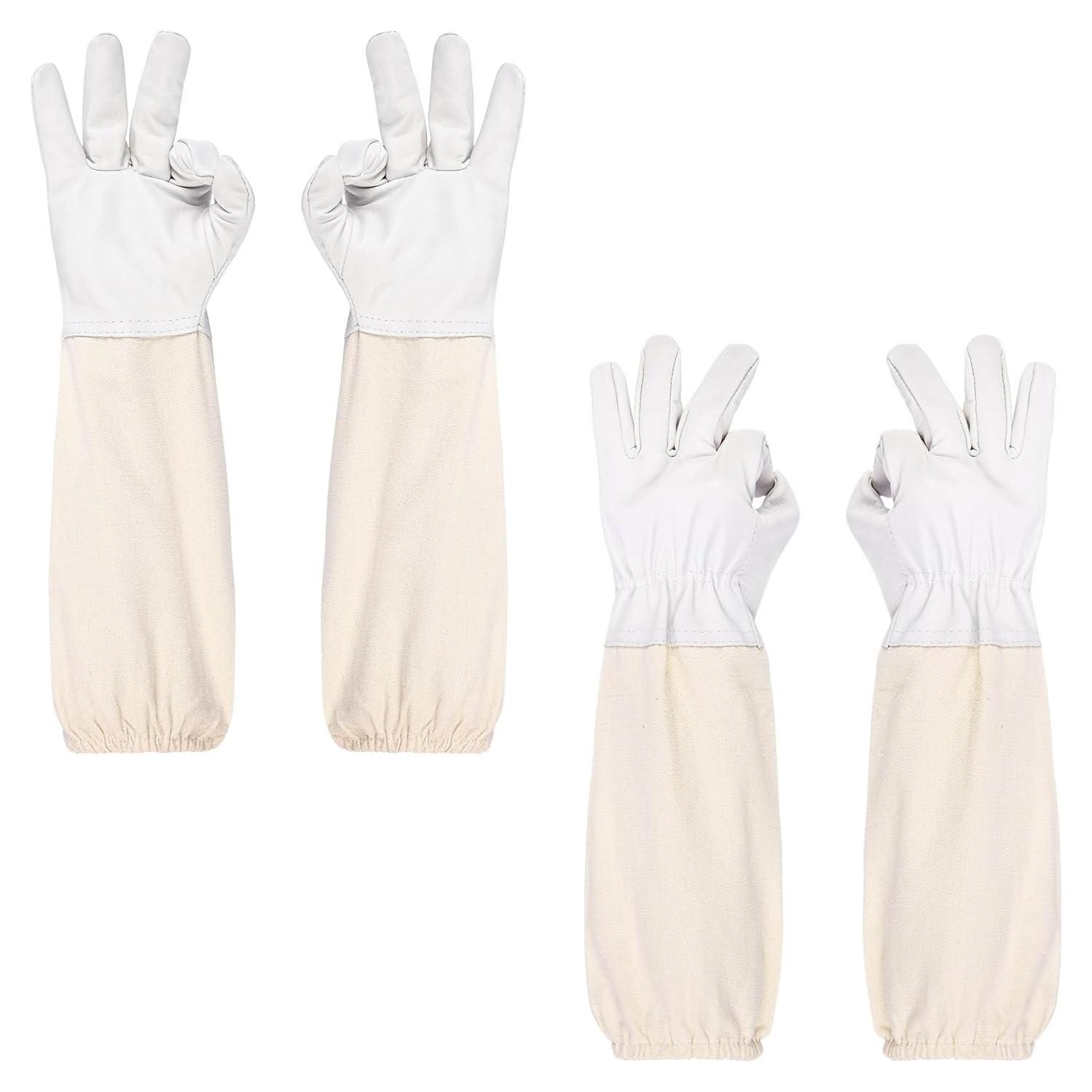 Guantes de Apicultura ZMHBKPS - 2 Pares Unisex - X-Large