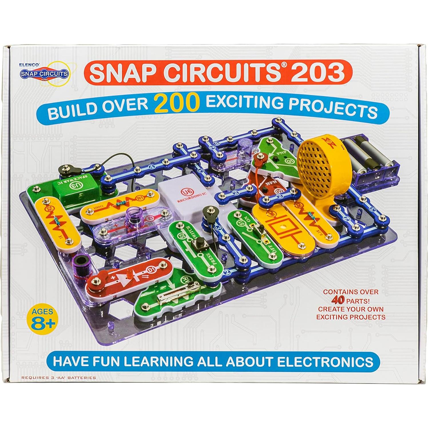 Kit de Electrónica Snap Circuits 203 - 200 Proyectos STEM