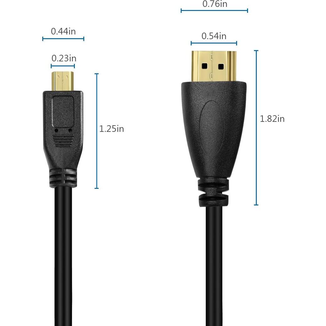 Cable Micro HDMI a HDMI UCEC 0.97m Retráctil Alta Velocidad