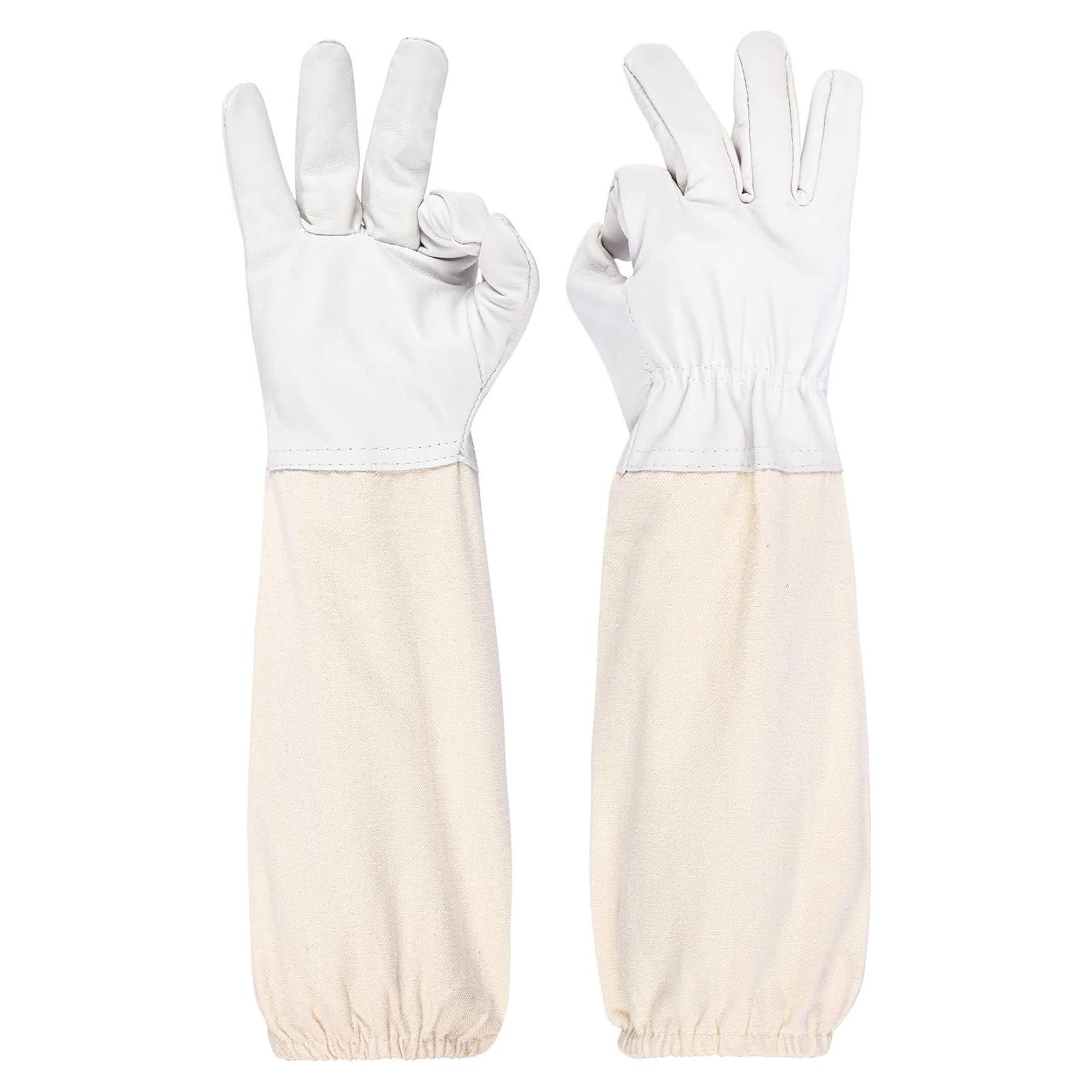 Guantes de Apicultura ZMHBKPS de Cabra Engrosados Unisex