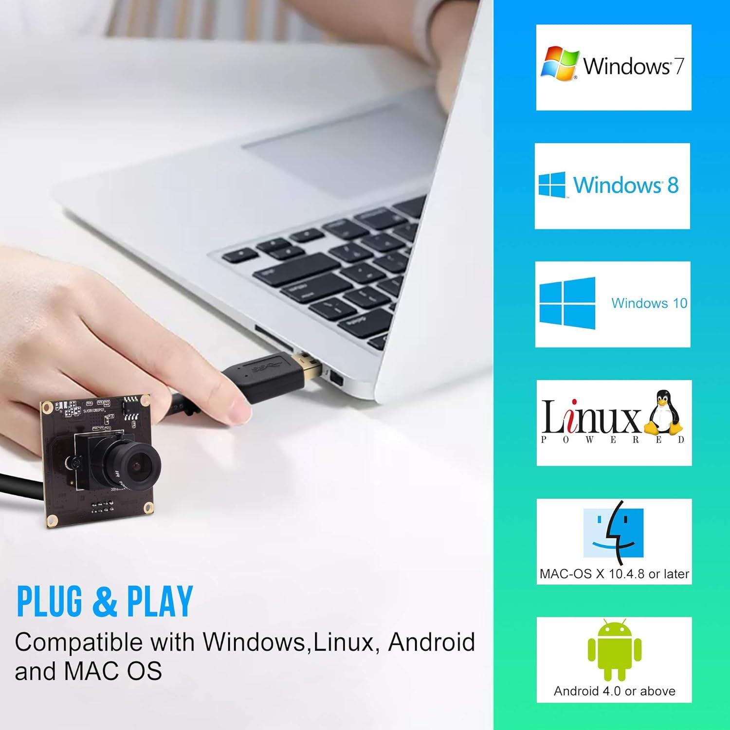 Cámara USB 3.0 ALPCAM 1080P Full HD 2MP Plug&Play