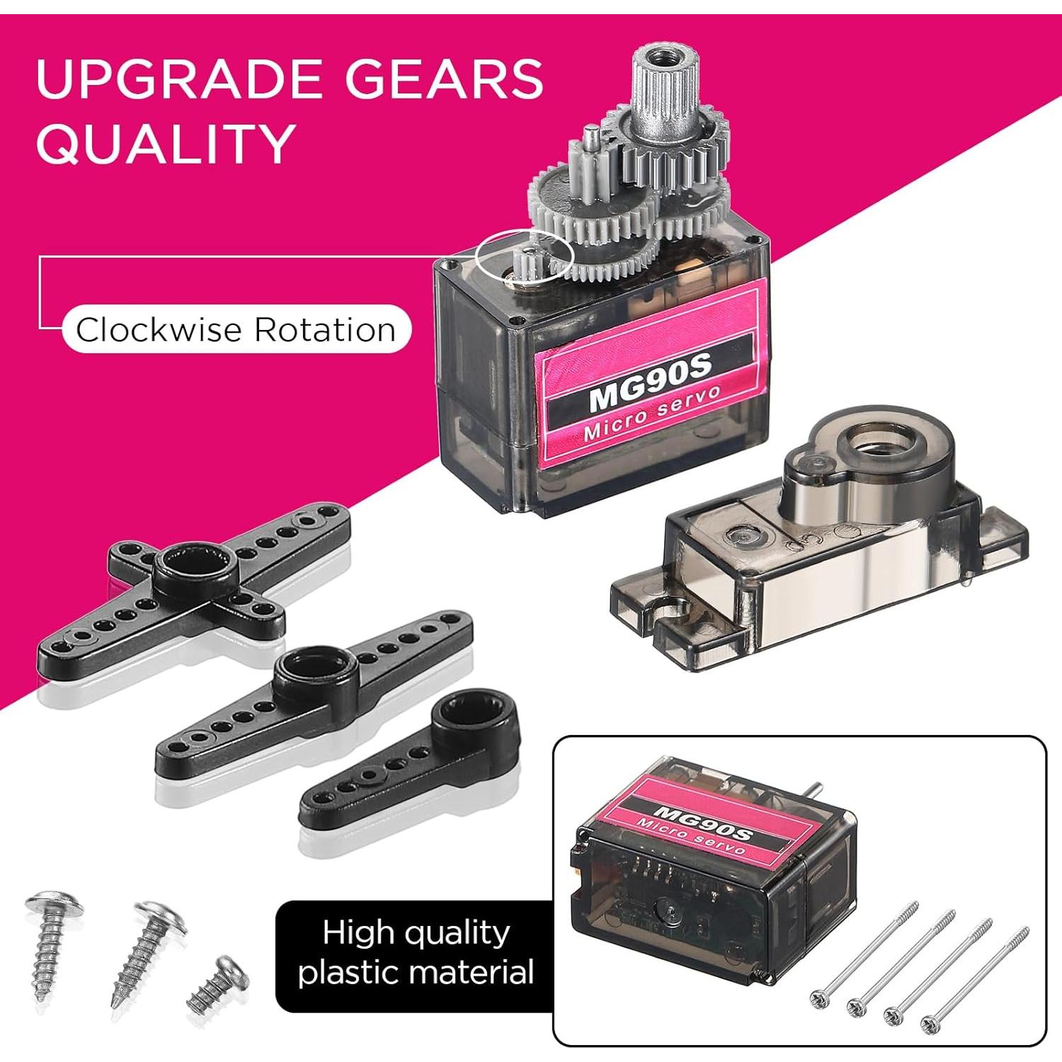 Kit 16 Motores Servo Micro SG90 Hanaive 9g para RC