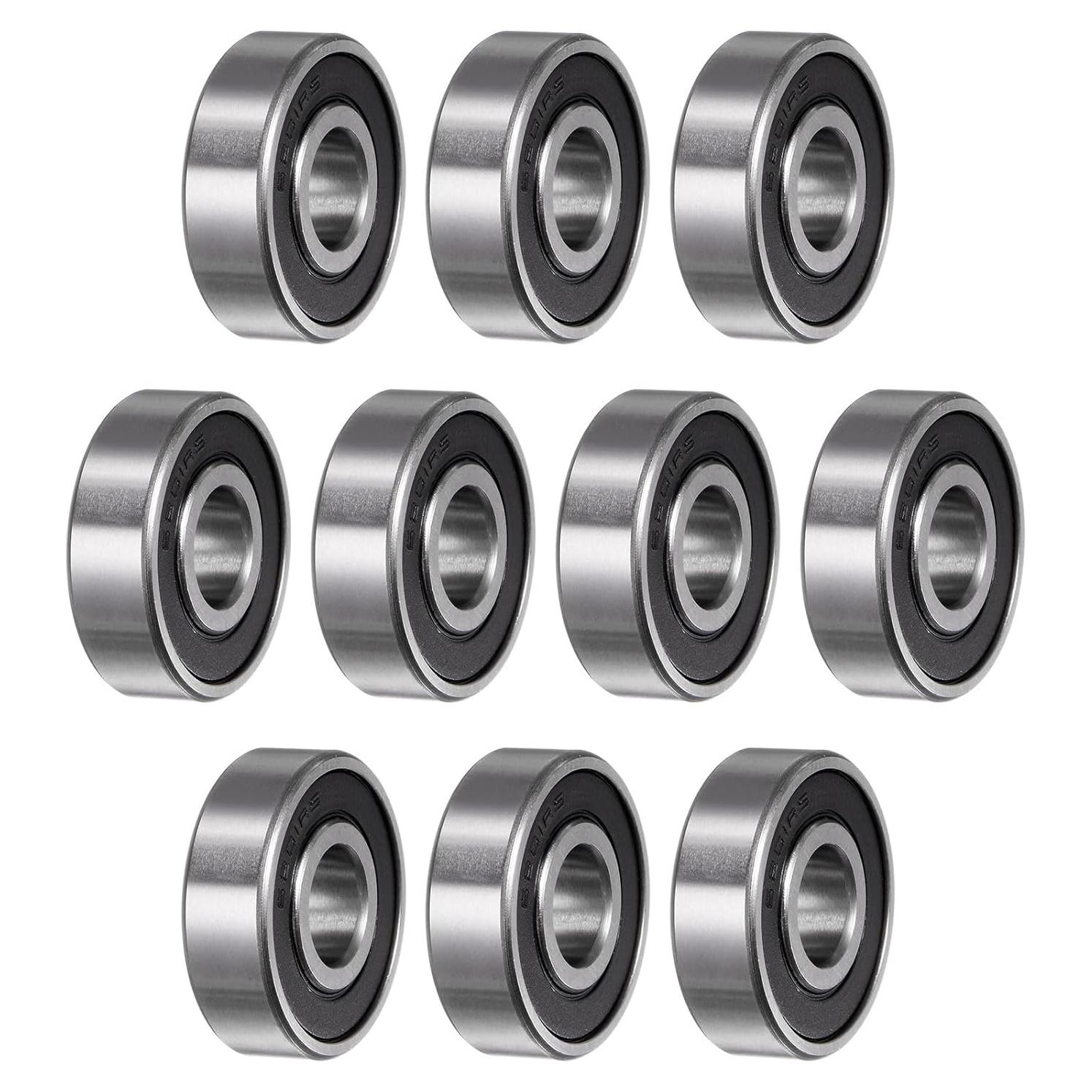 Rodamientos de Bolas uxcell 6201-2RS 12mm x 32mm x 10mm