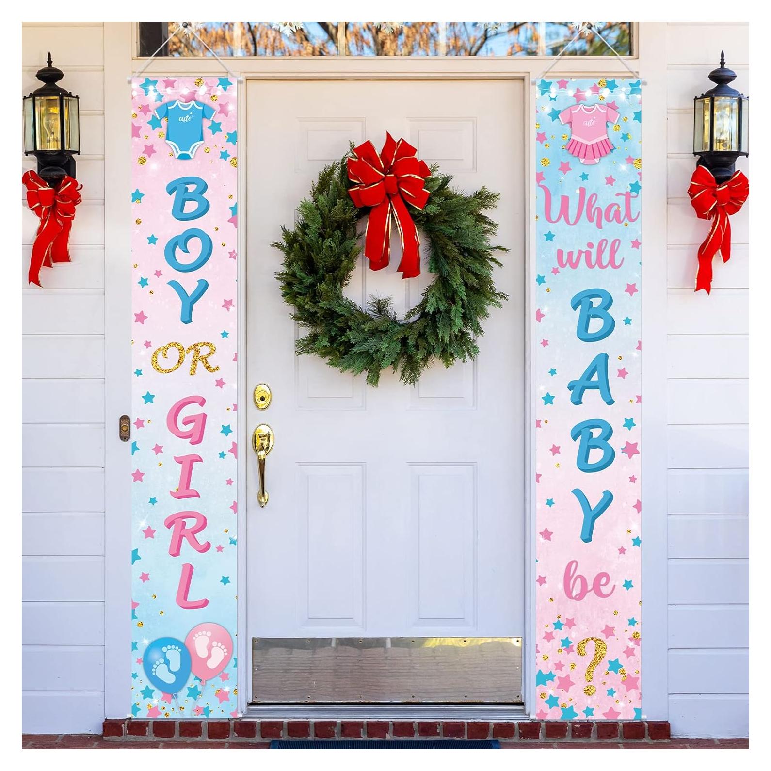 Banner Revelación de Género Buryeah 2 Pcs 180x30 cm