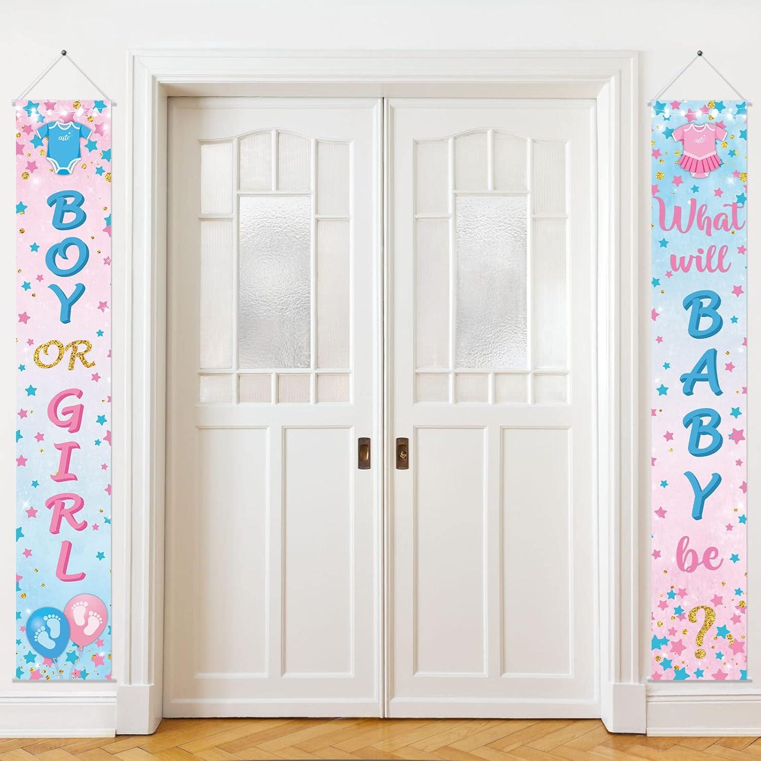 Banner Revelación de Género Buryeah 2 Pcs 180x30 cm