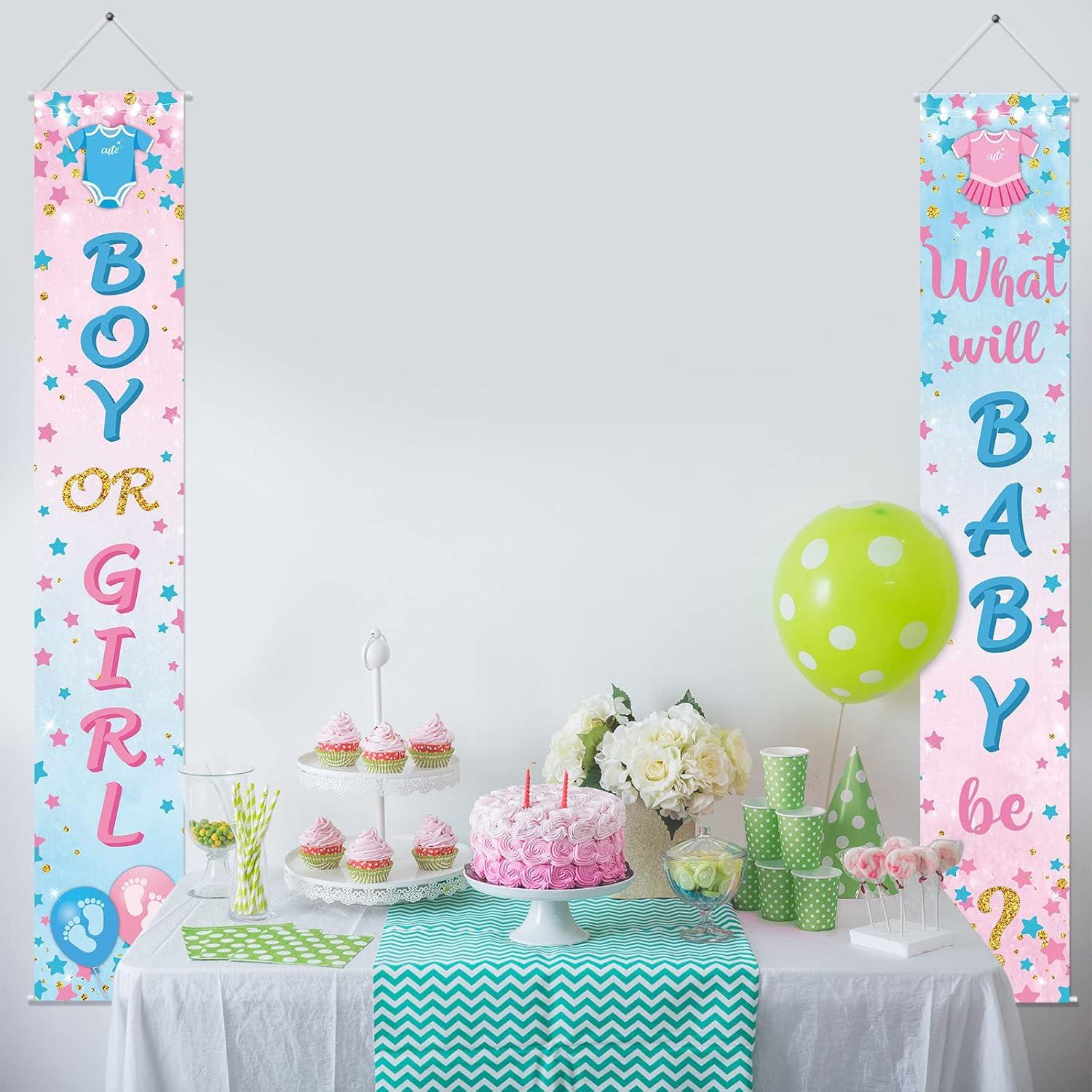 Banner Revelación de Género Buryeah 2 Pcs 180x30 cm