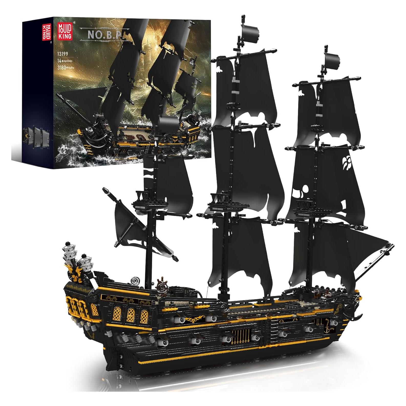 Mould King Barco Pirata Perla Negra 3180 Piezas 76 cm