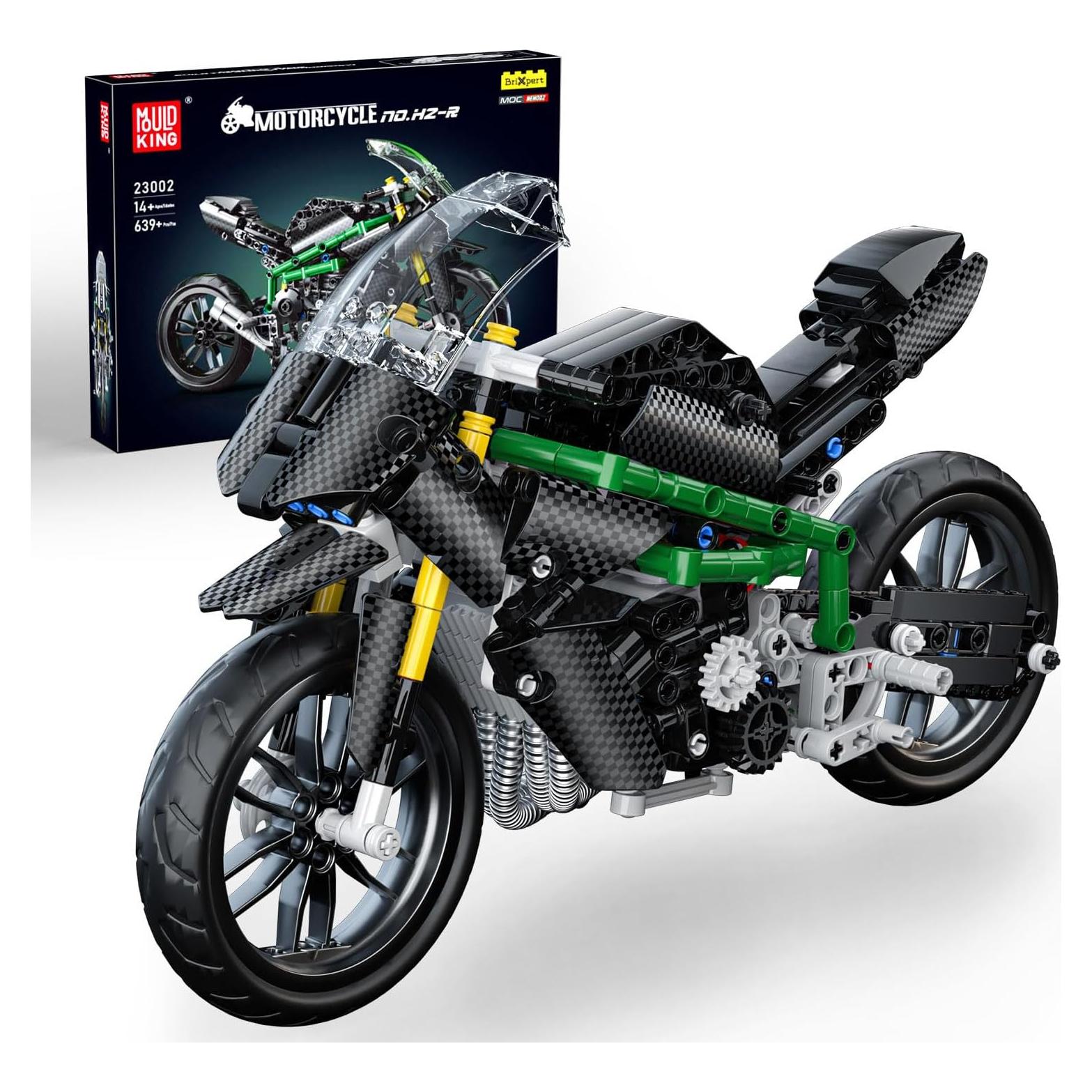 Mould King Kit de Motocicleta 639 Piezas Modelo 23002