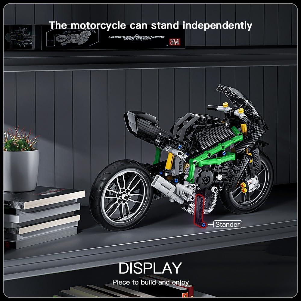 Mould King Kit de Motocicleta 639 Piezas Modelo 23002