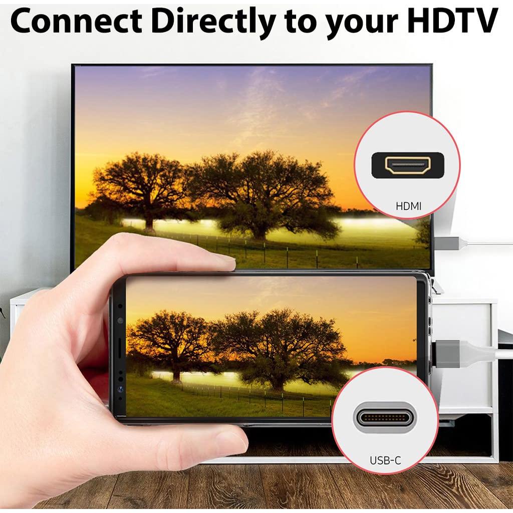 Cable HDMI USB-C 4K Volt Plus Tech 2m Compatible Raspberry Pi