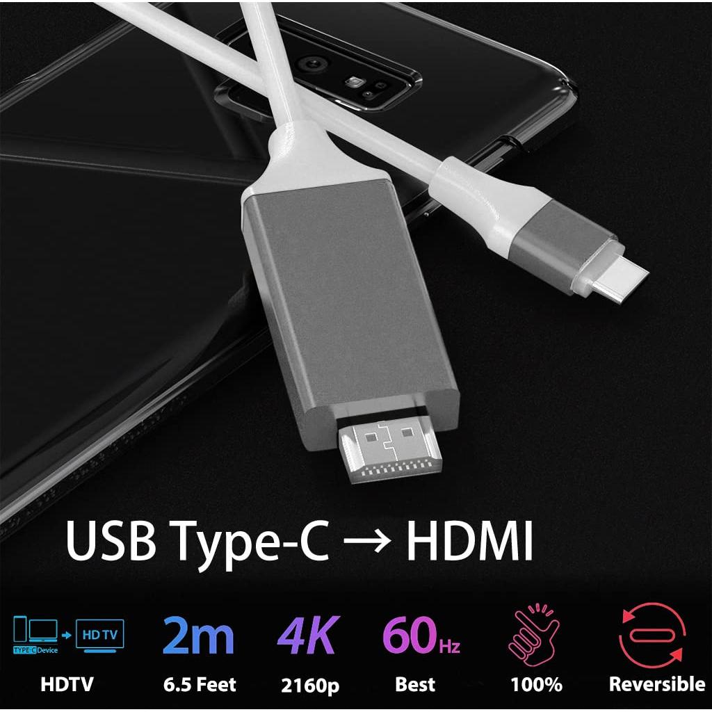 Cable HDMI USB-C 4K Volt Plus Tech 2m Compatible Raspberry Pi
