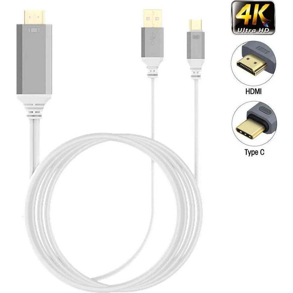 Cable HDMI 4K USB-C Tek Styz 2M Compatible Raspberry Pi