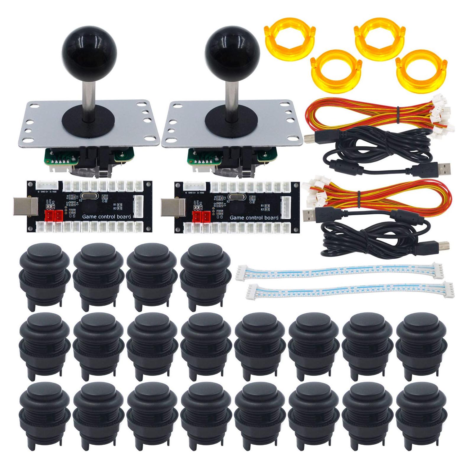 Kit de Juego Arcade SJ@JX para 2 Jugadores DIY USB Sin Retraso