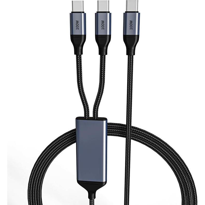 Cable Divisor USB-C 1.52m OMNIHIL Carga Rápida 100W