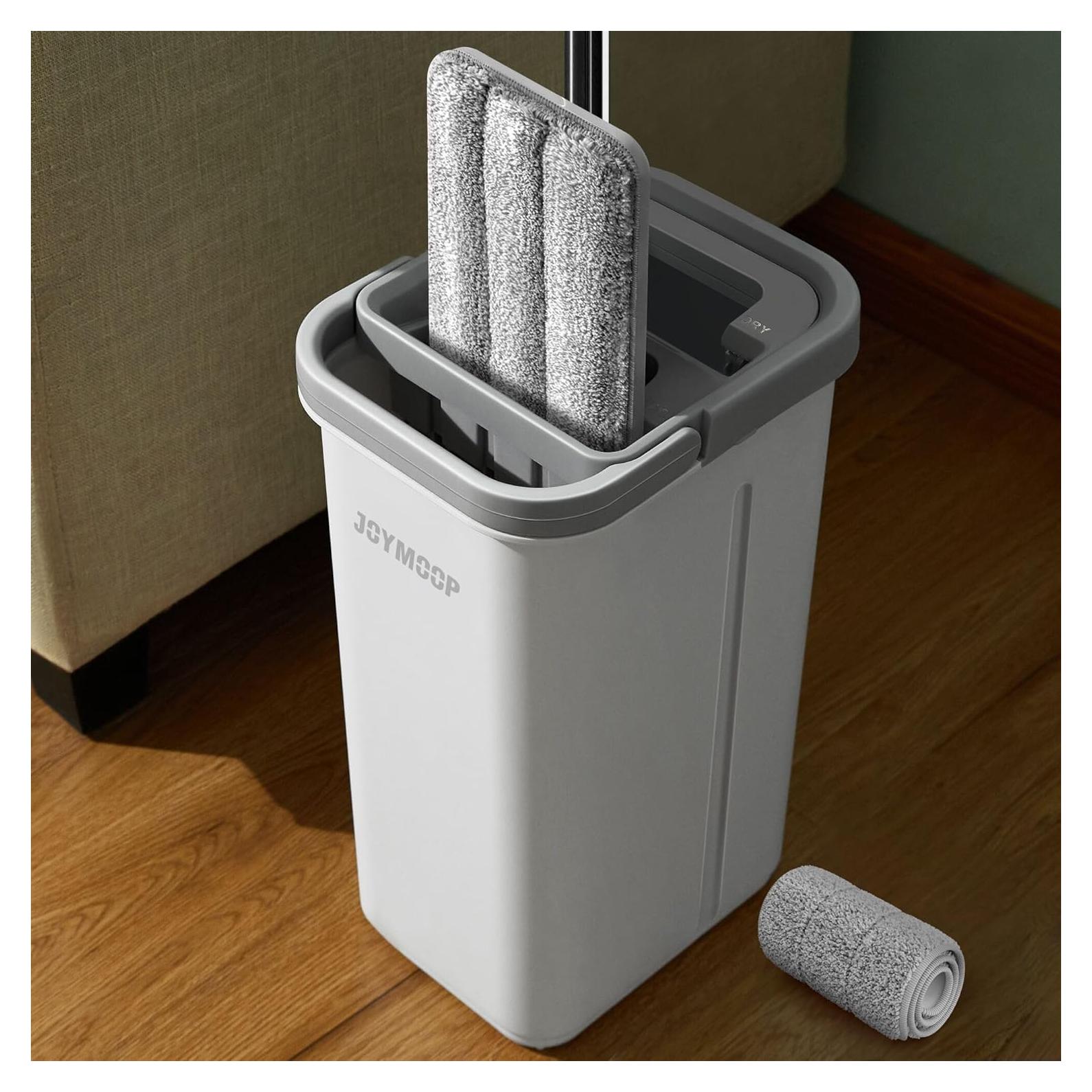 Sistema de Mopas y Cubo JOYMOOP 50" Microfibra Blanco