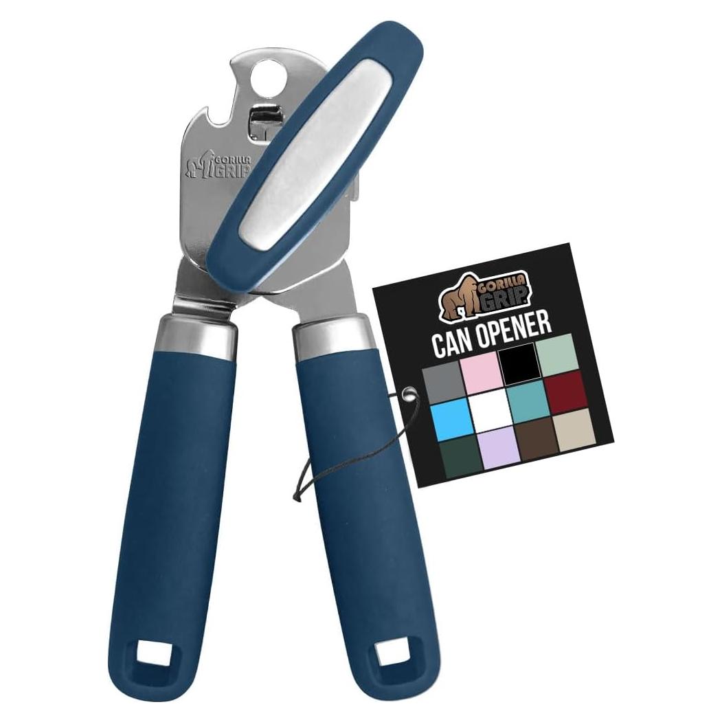 Abrelatas Manual GORILLA GRIP Acero Inoxidable Azul 17.78 cm