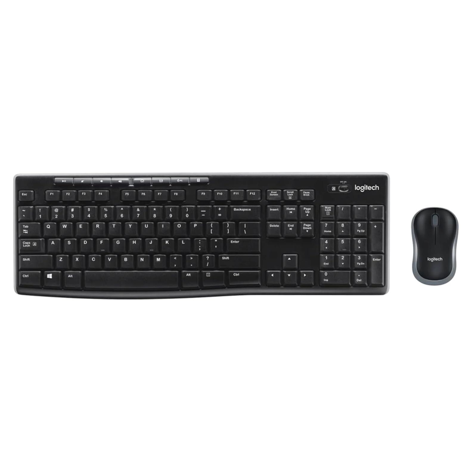 Combo Inalámbrico Teclado y Ratón Logitech MK270 Negro