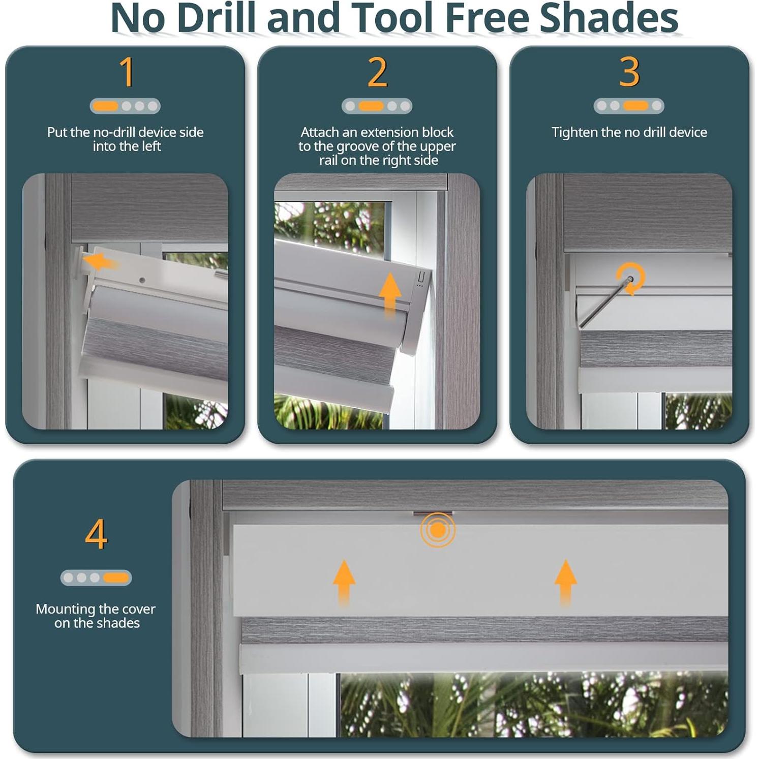 Persianas Motorizadas Hapadif MH100 71x183cm Blackout Negro