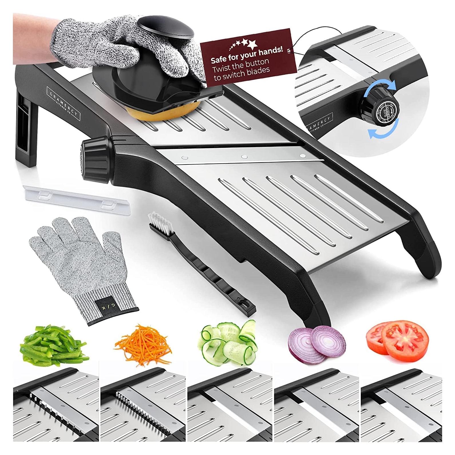 Cortador de Alimentos Mandolina Gramercy - Acero Inoxidable