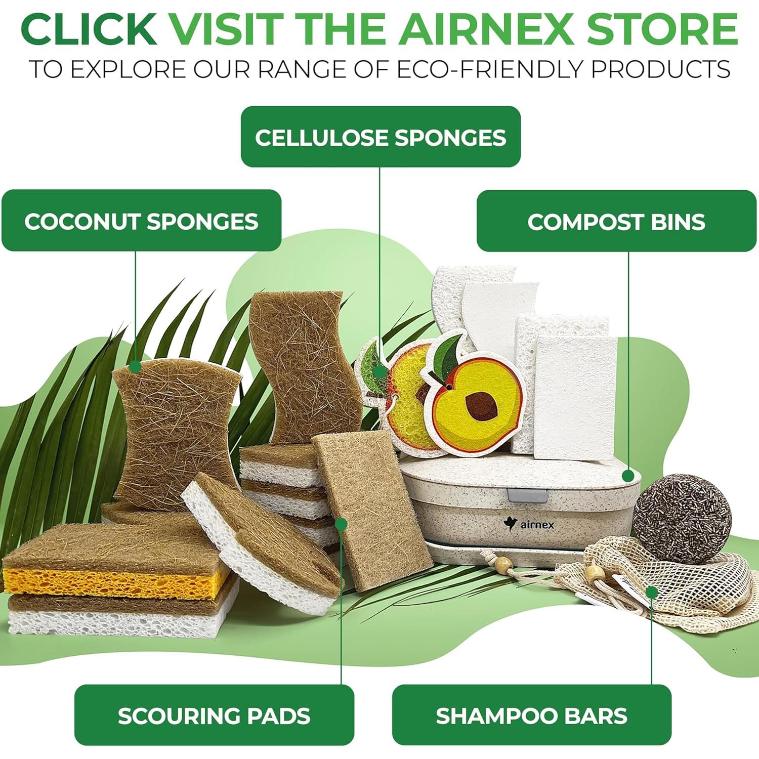 Esponjas de Cocina Ecológicas AIRNEX - 12 Unidades Biodegradables