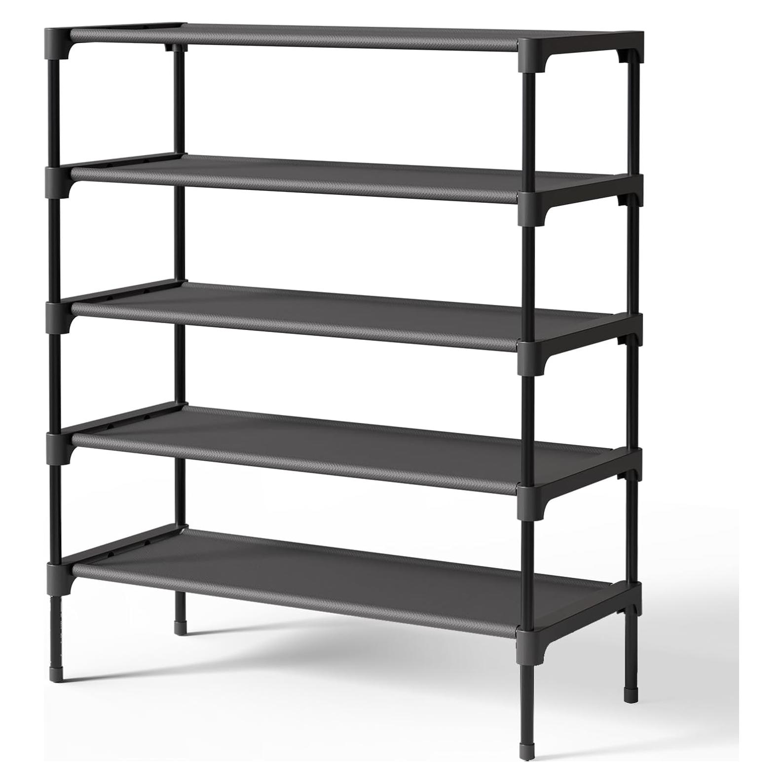 Estante para zapatos Kitsure 2X-Grande Negro - Organizador apilable