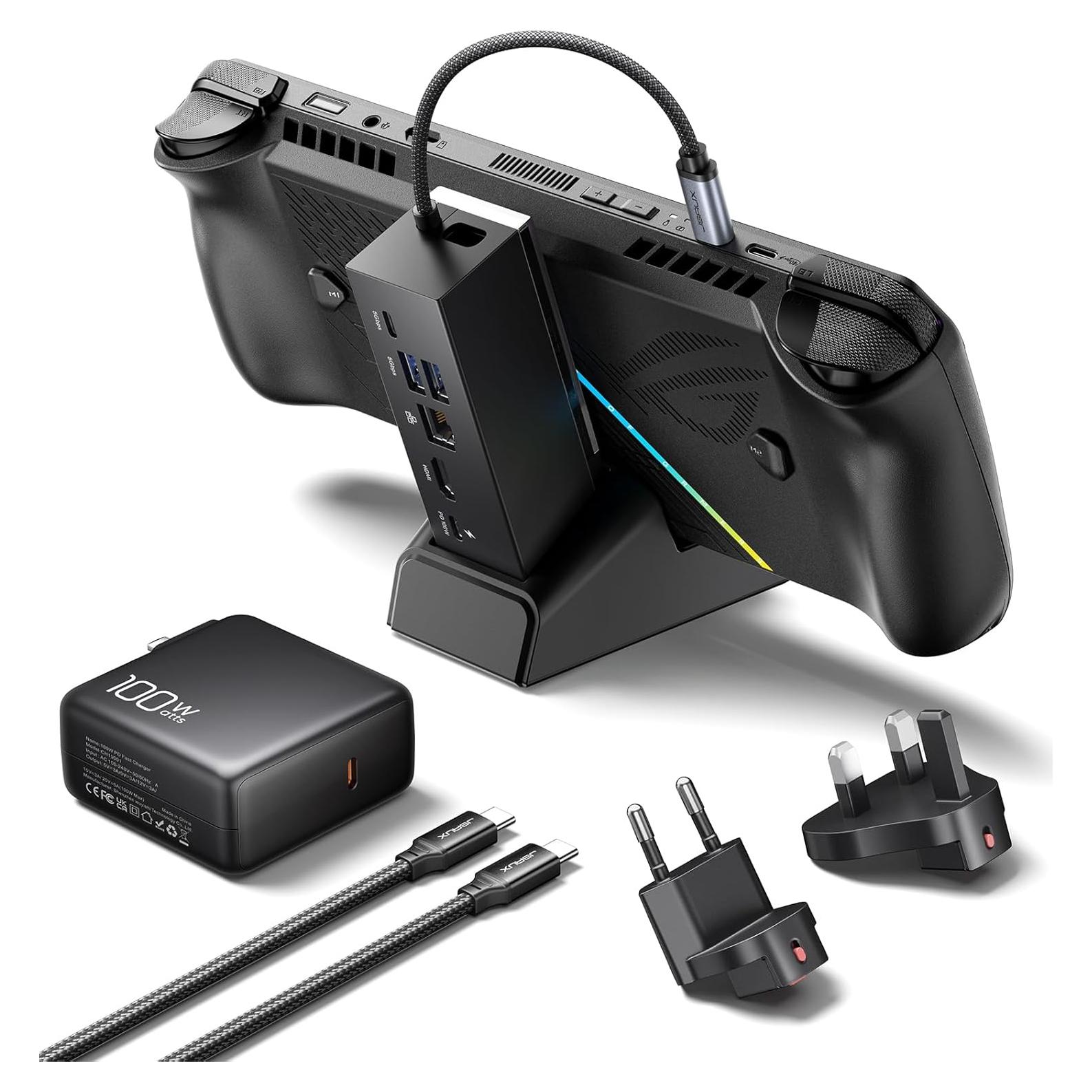 Estación de Acoplamiento JSAUX 6-en-1 con Cargador 100W