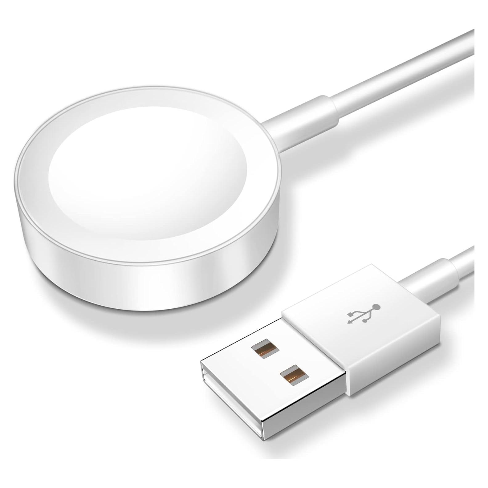 Cable de carga magnético rápido para Apple Watch 1M Blanco