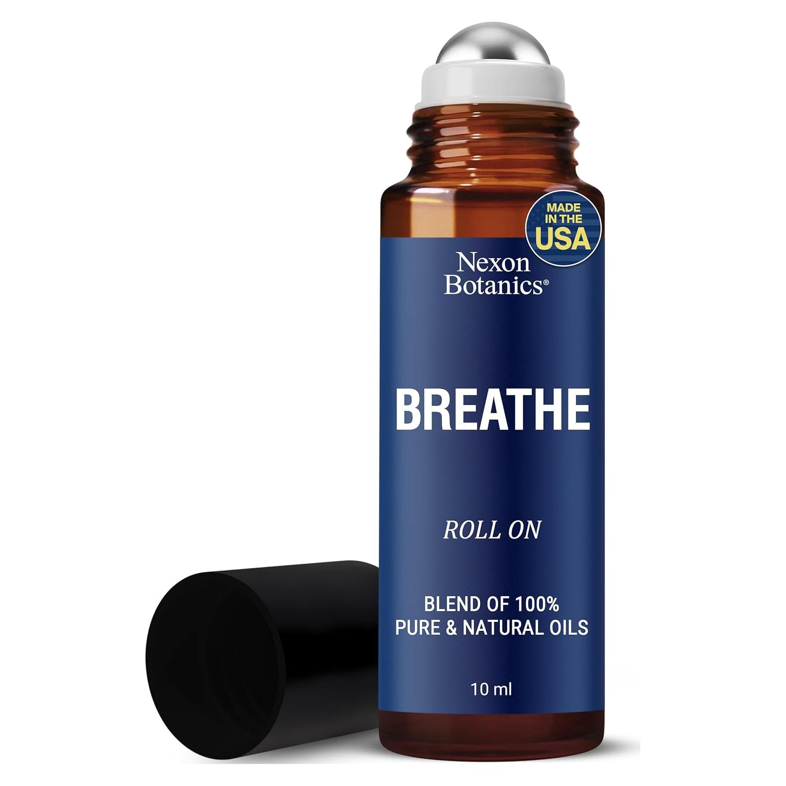 Roll-On Aceite Esencial Breathe 10 ml - Eucalipto, Menta y Romero - Nexon Botanics
