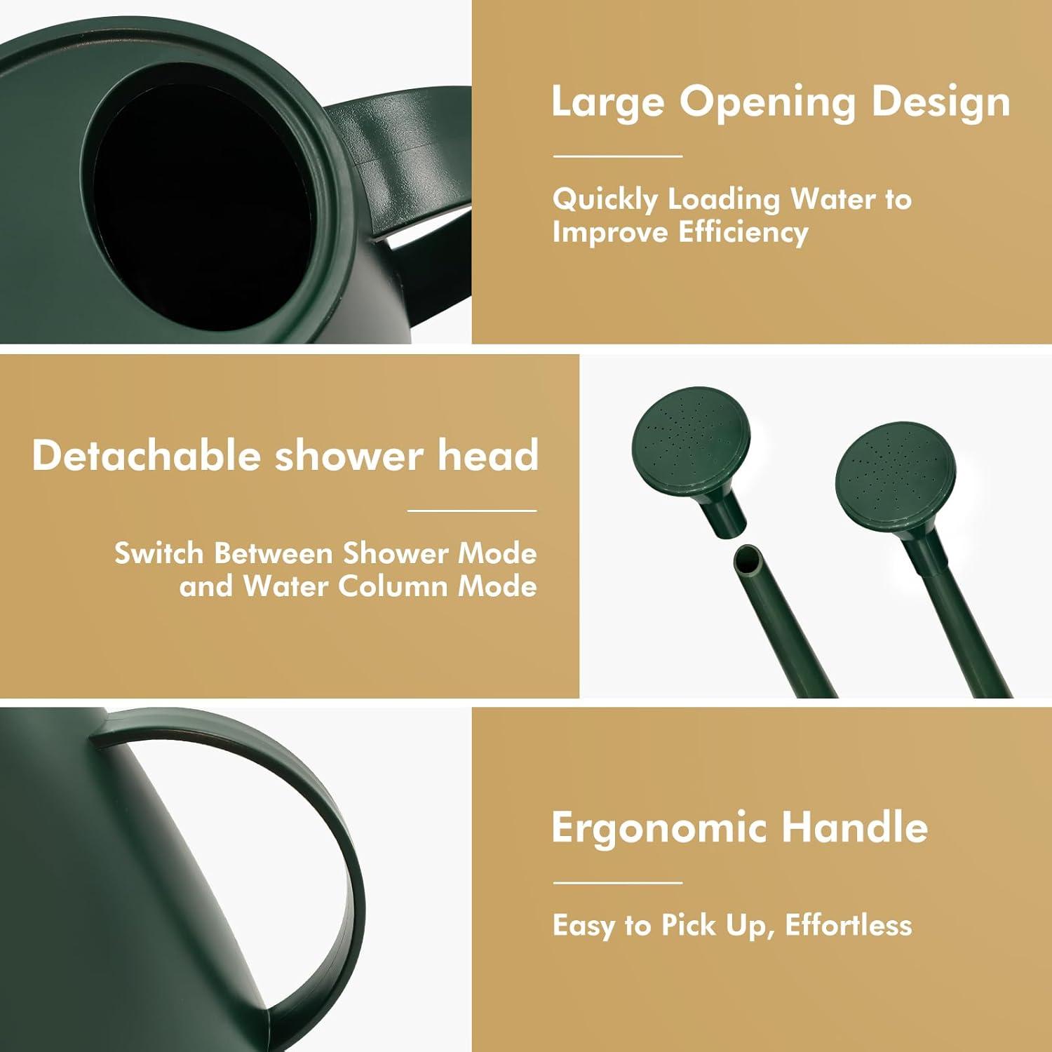 Regadera Etarewilt 1.8L Verde Oscuro para Plantas