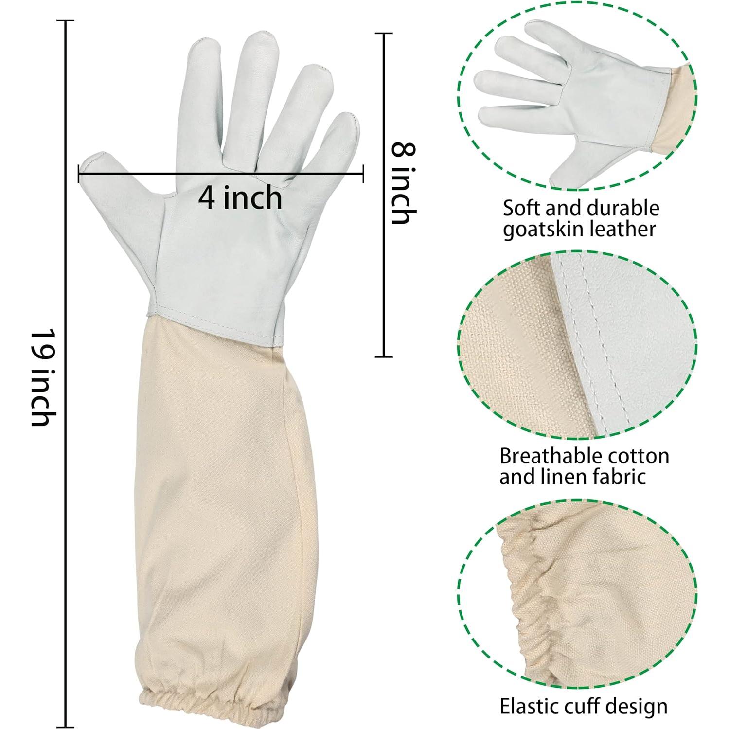 Traje de Apicultor XGUNION Unisex con Chaqueta y Pantalones