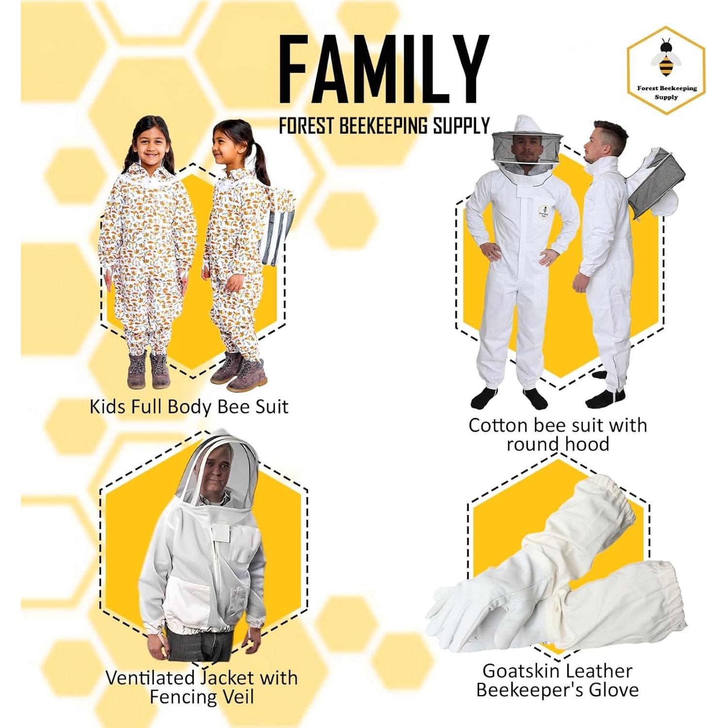 Chaqueta de Apicultura Forest Beekeeping XL con Velo Removible