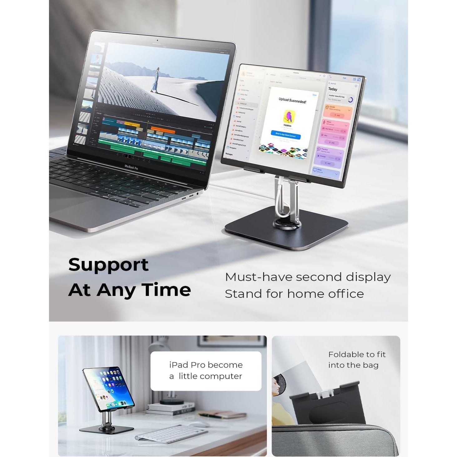 Soporte Ajustable para iPad LISEN 2025 - Rotación 360°