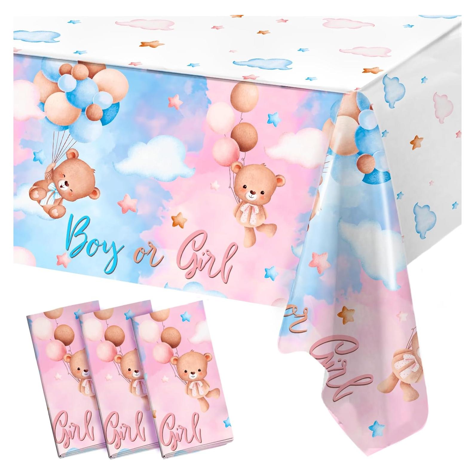 Manteles Desechables Revelación de Género Patimate 3 Pcs