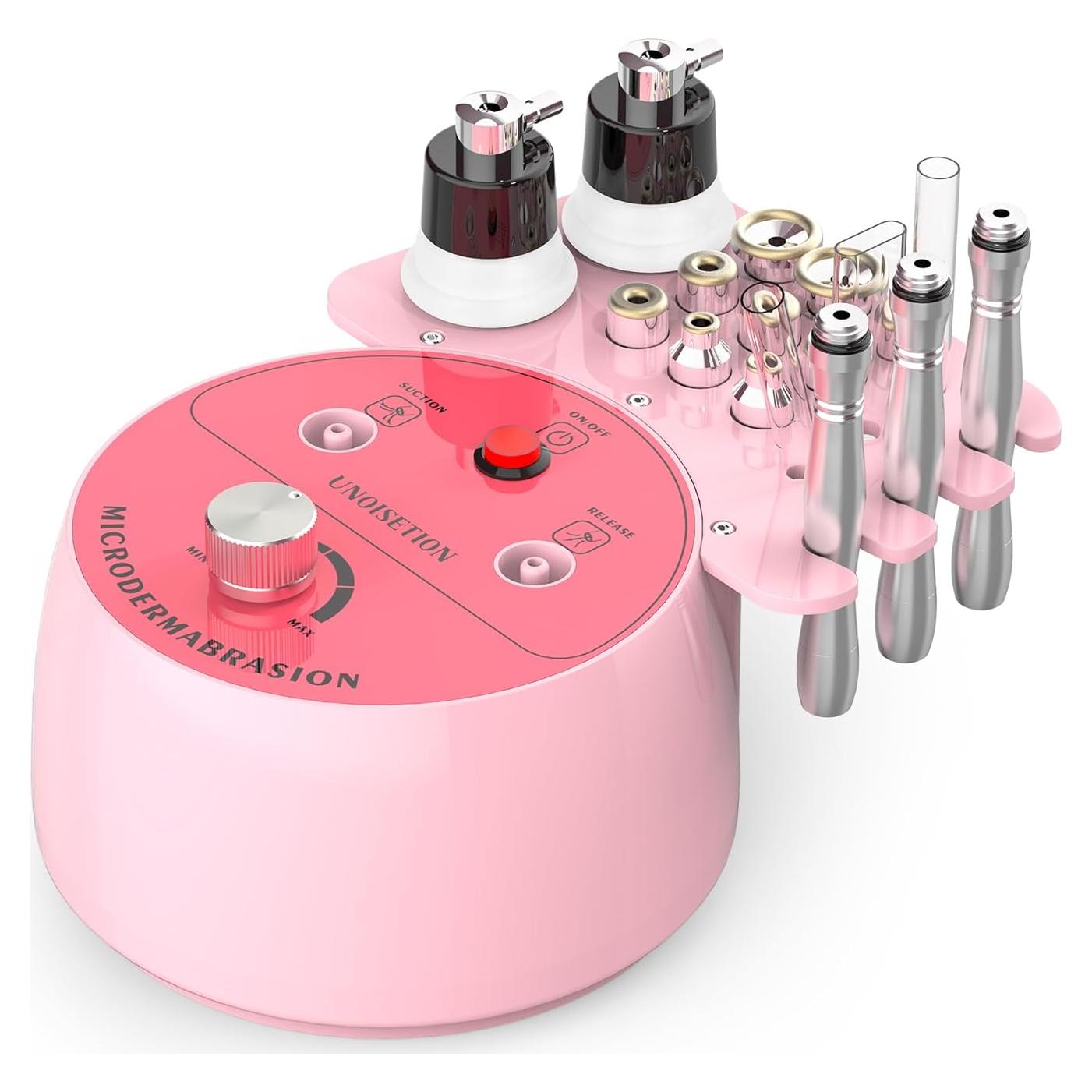 Máquina de Microdermoabrasión UNOISETION 3 en 1 Facial Rosa