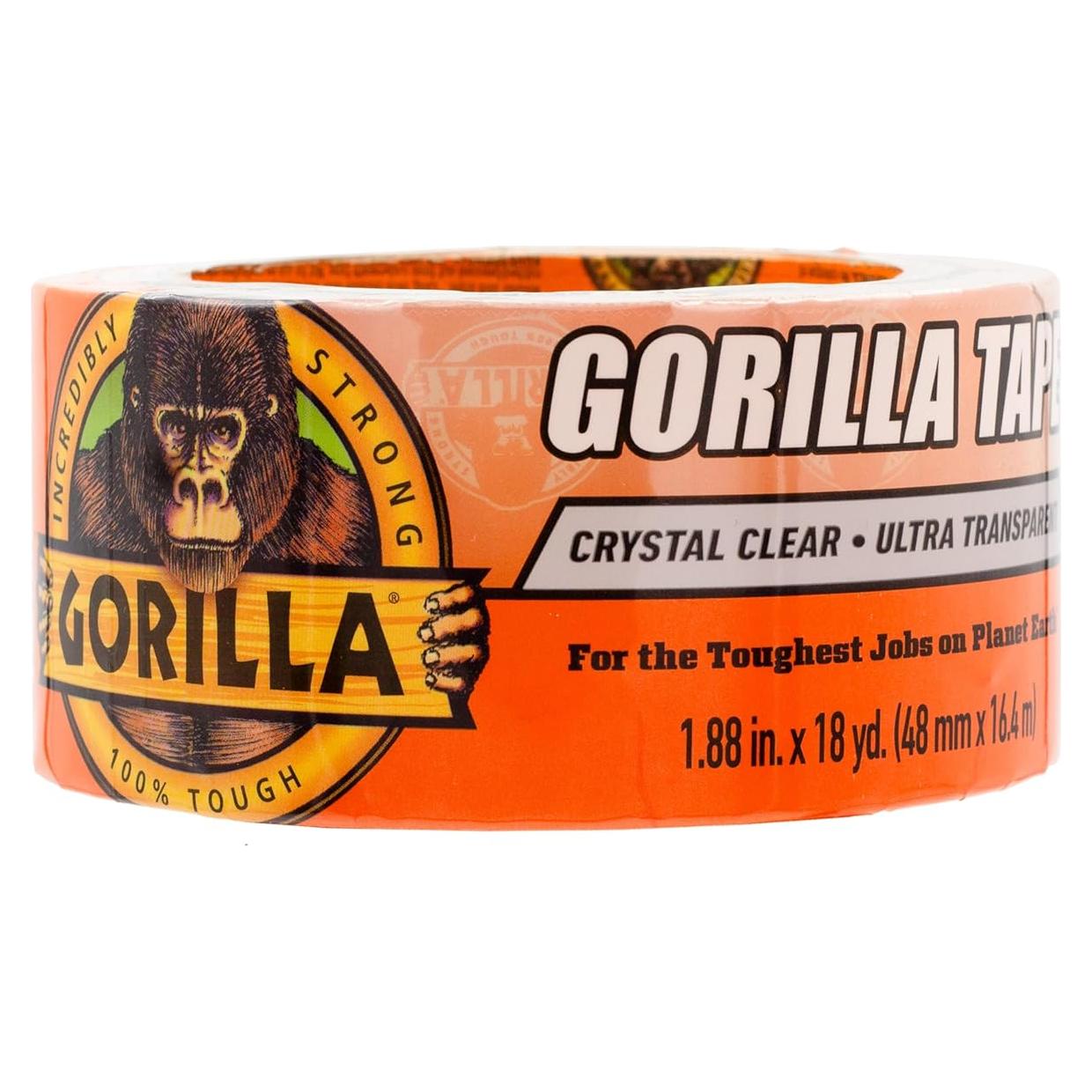 Cinta Ducto Transparente Gorilla 48 mm x 16.5 m - Resistente