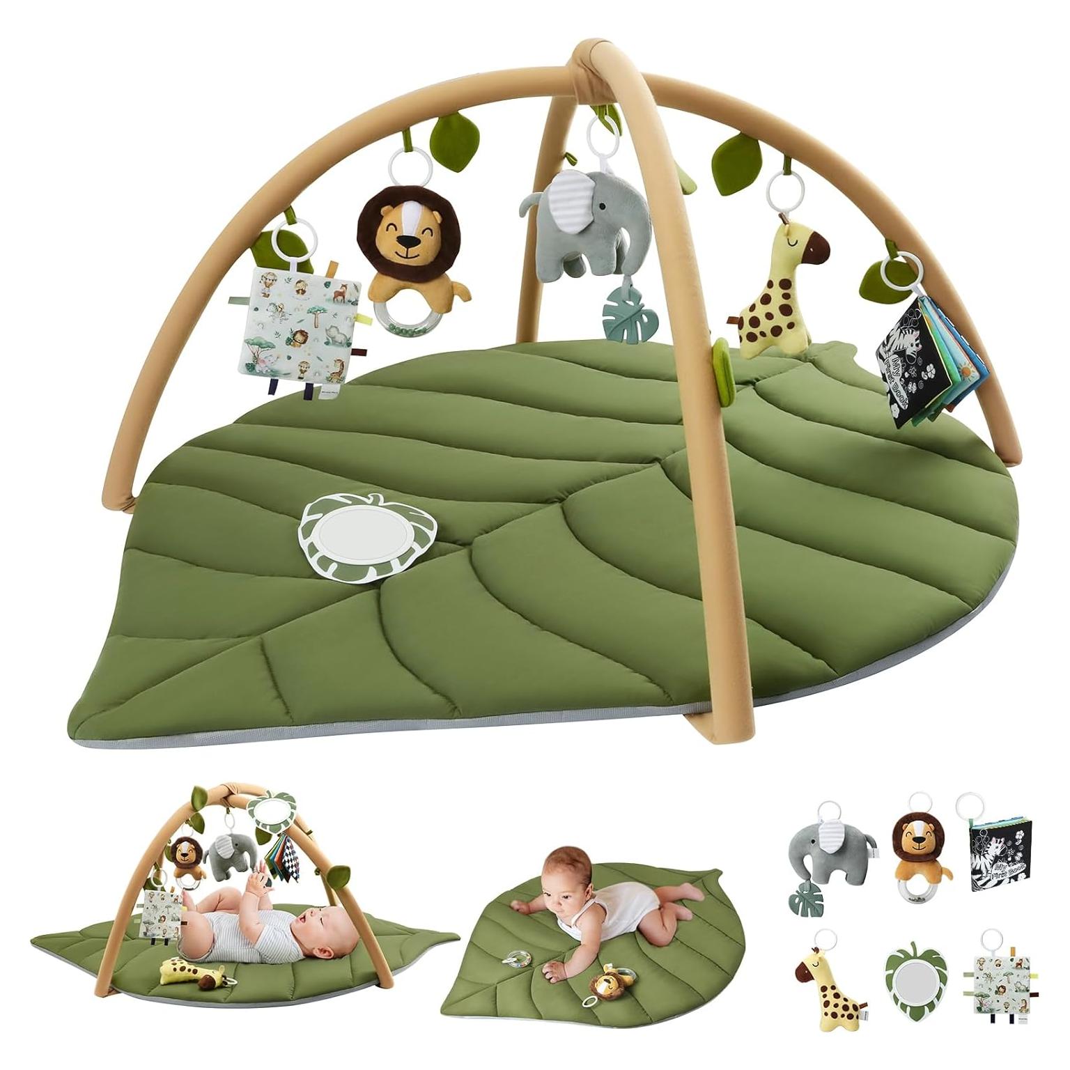 Gimnasio de Juego Blissful Diary Hoja Verde 134x94cm