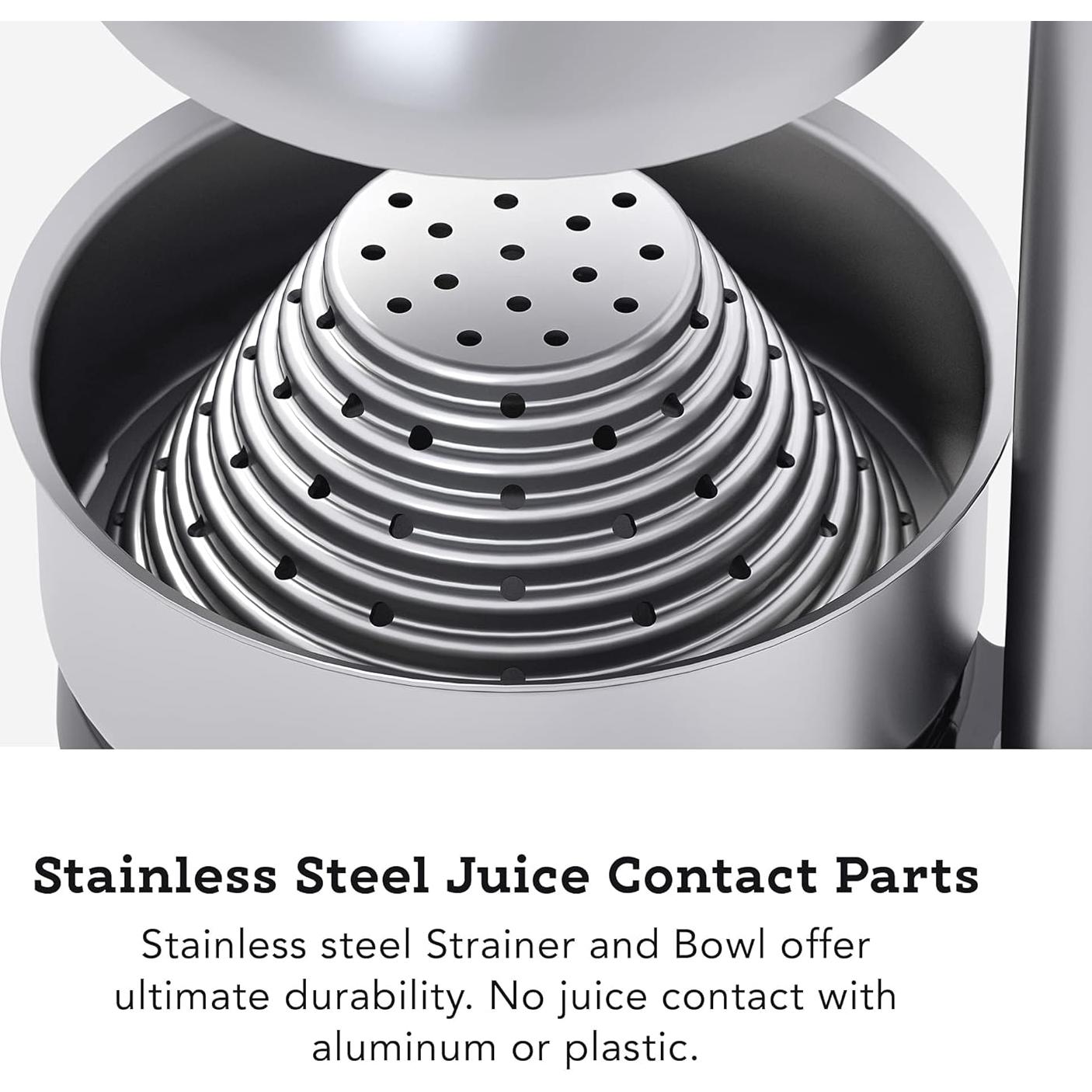 Exprimidor Manual Tribest Pro MJP-105 XL Acero Inoxidable