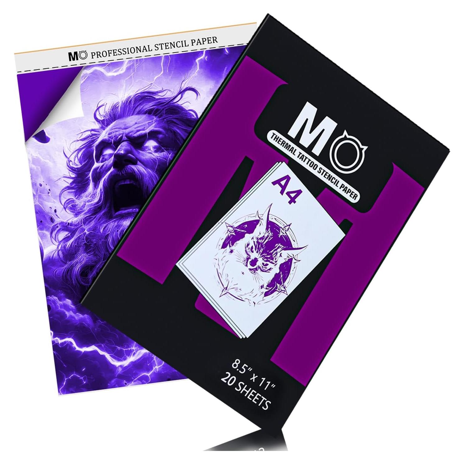 Papel de Plantilla de Tatuaje MO MOLONG 20 Hojas A4 4 Capas